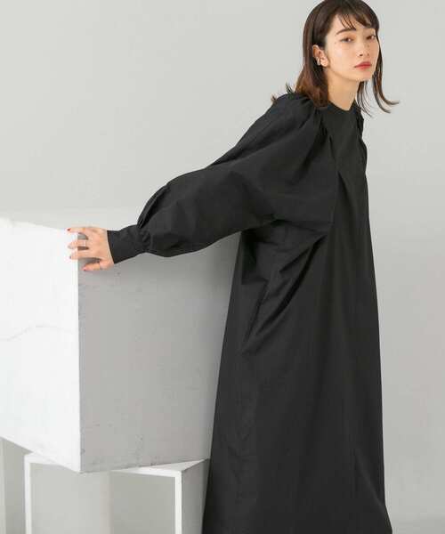 KBF（ケイビーエフ）の「ギャザーボリュームワンピース（ワンピース・レディース・オフホワイト/ベージュ/ブラック・ONE）」の12枚目の写真