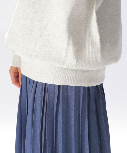 niko and...(ニコアンド)の「【Letters 8】コラボロゴ裏毛プルオーバー(スウェット・レディース・ネイビー/イエロー/グリーン/ナチュラル・FREE)」の11枚目の写真