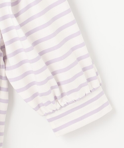 ANY SIS(エニィスィス)の「【洗える】パフスリーブボーダー カットソー(Tシャツ/カットソー・レディース・ベージュ系2/ライラック系2/ブラック系2・2)」の12枚目の写真