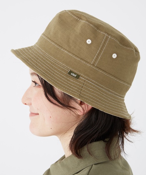 KRIFF MAYER（クリフメイヤー）の「ClefコラボRevバケットHAT（ハット・メンズ・ブラック/ベージュ/ブルー・FREE）」の3枚目の写真