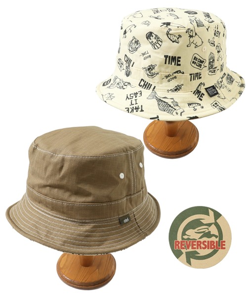 KRIFF MAYER（クリフメイヤー）の「ClefコラボRevバケットHAT（ハット・メンズ・ブラック/ベージュ/ブルー・FREE）」の13枚目の写真