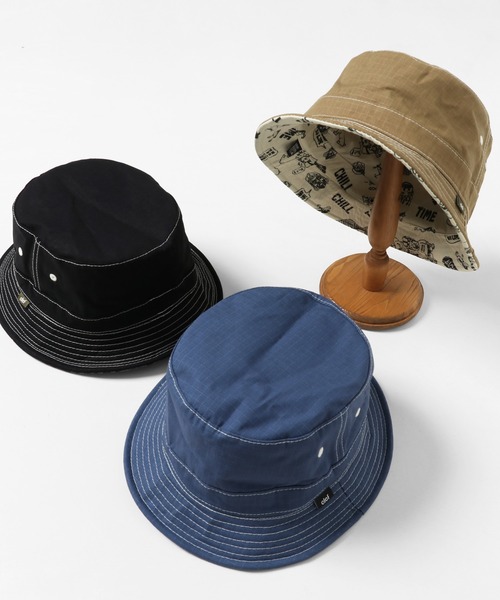 KRIFF MAYER（クリフメイヤー）の「ClefコラボRevバケットHAT（ハット・メンズ・ブラック/ベージュ/ブルー・FREE）」の15枚目の写真