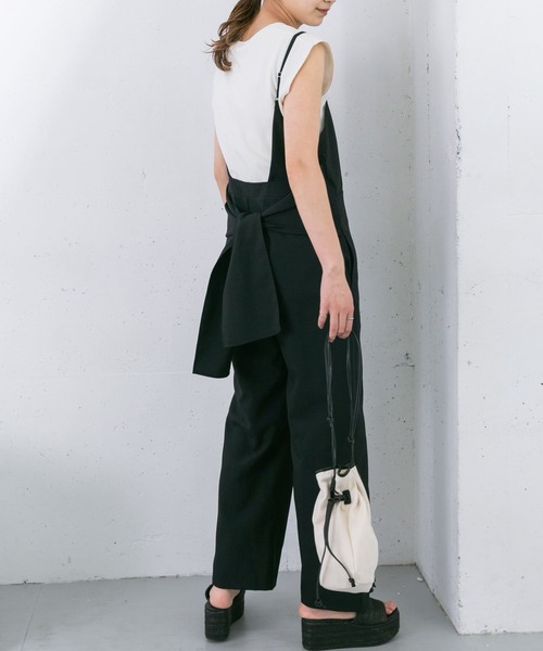 KBF（ケイビーエフ）の「BACKリボンサロペット（サロペット/オーバーオール・レディース・ブラック/ブラウン系その他/ベージュ系その他・ONE）」の11枚目の写真