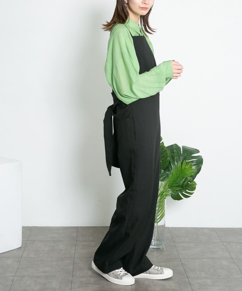 KBF（ケイビーエフ）の「BACKリボンサロペット（サロペット/オーバーオール・レディース・ブラック/ブラウン系その他/ベージュ系その他・ONE）」の16枚目の写真