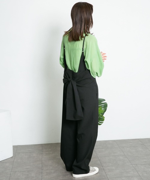 KBF（ケイビーエフ）の「BACKリボンサロペット（サロペット/オーバーオール・レディース・ブラック/ブラウン系その他/ベージュ系その他・ONE）」の19枚目の写真