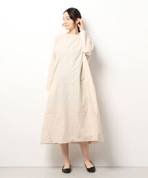 TSUHARU by Samansa Mos2 | 綿麻ワイドワンピース(ワンピース)
