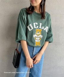 [UCLA/ユーシーエルエー] フロッキープリント ビッグシルエットTシャツ