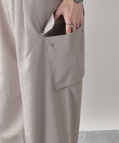 RAGEBLUE(レイジブルー)の「ライトPEツイル/ワイドバルーンカーゴパンツ(カーゴパンツ・メンズ・ホワイト/ブラック/グレー・MEDIUM/LARGE)」の5枚目の写真