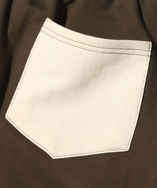 atmos pink(アトモスピンク)の「atmos pink 配色オーバーサイズスウェットパンツ(スウェットパンツ・レディース・ブラック/グレー/カーキ・FREE)」の8枚目の写真