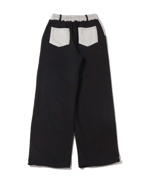 atmos pink(アトモスピンク)の「atmos pink 配色オーバーサイズスウェットパンツ(スウェットパンツ・レディース・ブラック/グレー/カーキ・FREE)」の9枚目の写真