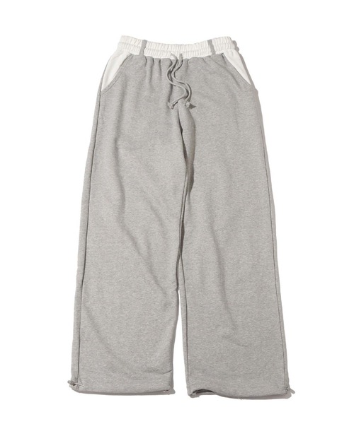 atmos pink(アトモスピンク)の「atmos pink 配色オーバーサイズスウェットパンツ(スウェットパンツ・レディース・ブラック/グレー/カーキ・FREE)」の19枚目の写真