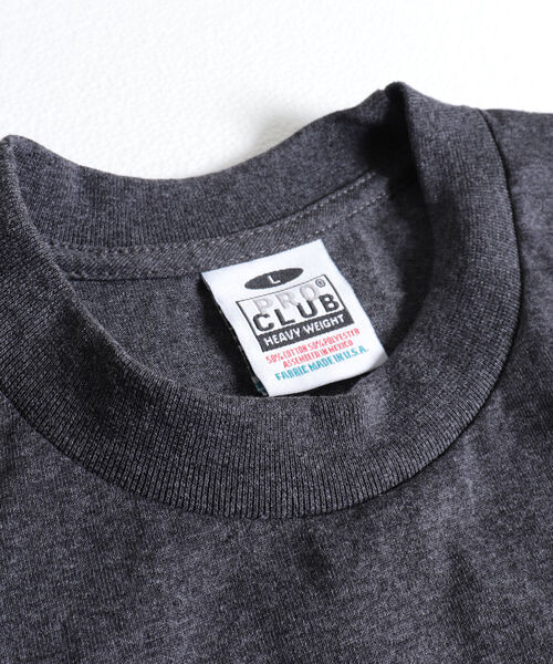 PRO CLUB （プロクラブ）の「【PRO CLUB/プロクラブ】6.5オンス ヘビーウエイト ビッグシルエットクルーネックTシャツ（Tシャツ/カットソー・メンズ・ホワイト/チャコールグレー/ブラック/ベージュ/グレー/オリーブ/グリーン・LARGE/X-LARGE）」の9枚目の写真