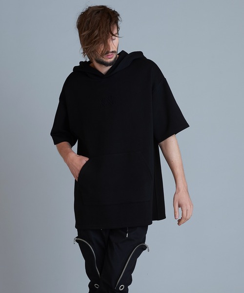 NO ID.（ノーアイディ）の「【NO ID.】Emboss Print Big Parka / ☆ エンボス プリント ビッグ パーカ（パーカー・メンズ・ブラック/ベージュ/カーキ/オレンジ・ONE SIZE）」の16枚目の写真