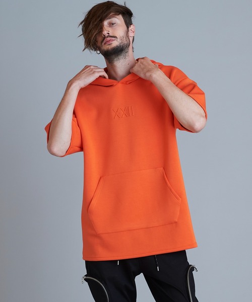 NO ID.（ノーアイディ）の「【NO ID.】Emboss Print Big Parka / ☆ エンボス プリント ビッグ パーカ（パーカー・メンズ・ブラック/ベージュ/カーキ/オレンジ・ONE SIZE）」の22枚目の写真