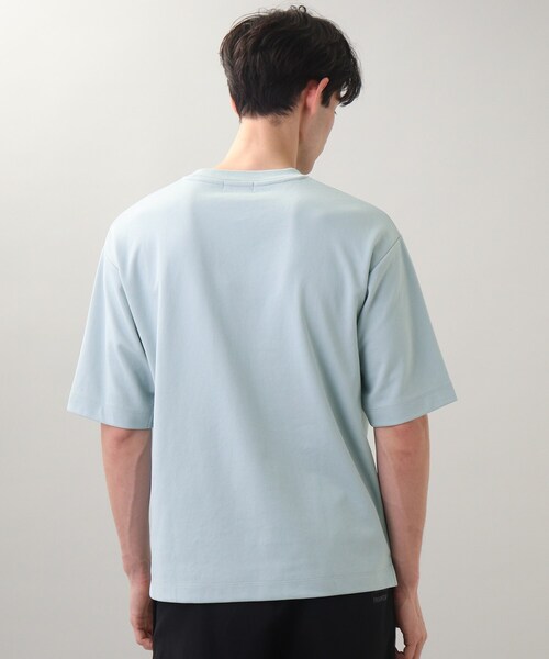 THE SHOP TK （ザ ショップ ティーケー ）の「◆【ひんやりサラサラ】エアドライTシャツ（Tシャツ/カットソー・メンズ・ライトベージュ/チャコールグレー/サックスブルー/オフホワイト/ライトグリーン/レモンイエロー・05/03/01/02/04）」の20枚目の写真
