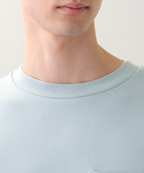 THE SHOP TK （ザ ショップ ティーケー ）の「◆【ひんやりサラサラ】エアドライTシャツ（Tシャツ/カットソー・メンズ・ライトベージュ/チャコールグレー/サックスブルー/オフホワイト/ライトグリーン/レモンイエロー・05/03/01/02/04）」の22枚目の写真