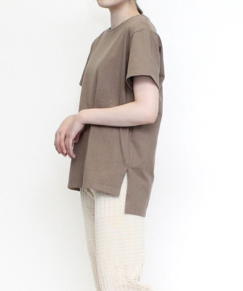 スタイルブロック STYLEBLOCK シアーリブセットTシャツ （チャコールグレー） スタイルブロック STYLEBLOCK シアーリブセットTシャツ