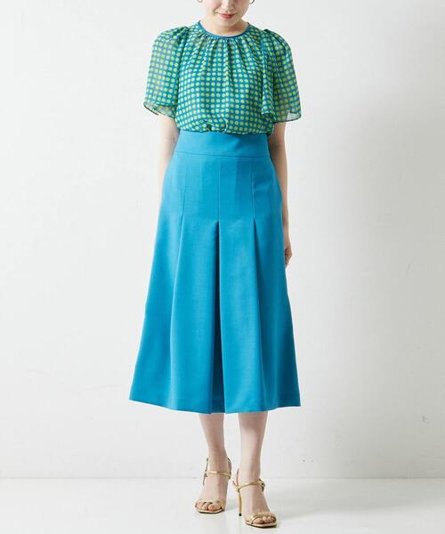 Tiara（ティアラ）の「タックラインスカート（スカート・レディース・モカ/ブルー/ブラック・S/M）」の3枚目の写真