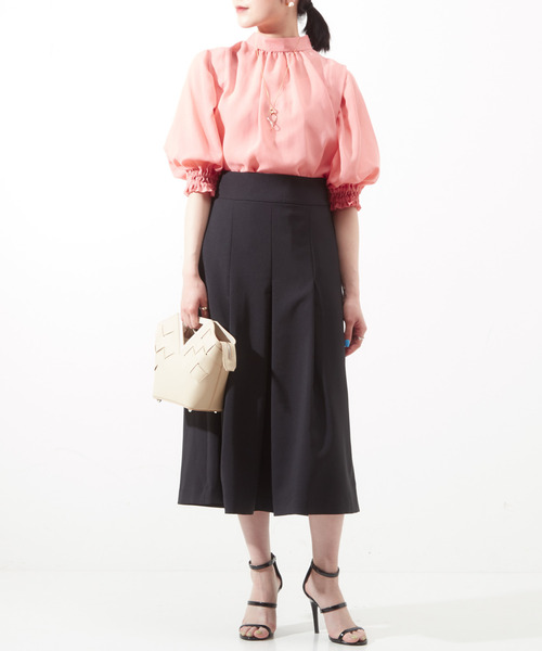 Tiara（ティアラ）の「タックラインスカート（スカート・レディース・モカ/ブルー/ブラック・S/M）」の12枚目の写真