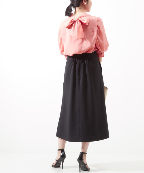 Tiara（ティアラ）の「タックラインスカート（スカート・レディース・モカ/ブルー/ブラック・S/M）」の14枚目の写真