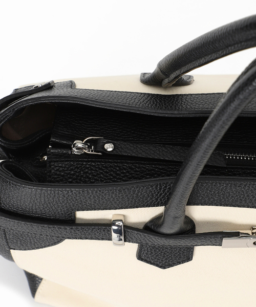 Carol J.（キャロルジェイ）の「【GIANNI NOTARO CAROL J. 】別注 レザー×キャンバス トートバッグ（トートバッグ・レディース・ブラック・FREE）」の13枚目の写真