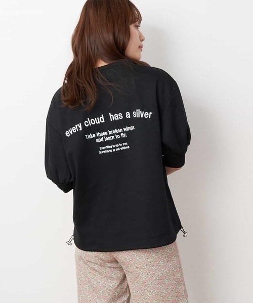 A de a.v.v（アードアー・ヴェ・ヴェ）の「［SET UP対応］バックカレッジロゴ刺繍入りスウェット（Tシャツ/カットソー・レディース・グリーン/ホワイト/ブラック・SMALL/MEDIUM）」の9枚目の写真