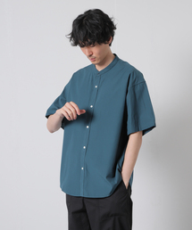 パターン バンドカラーシャツ