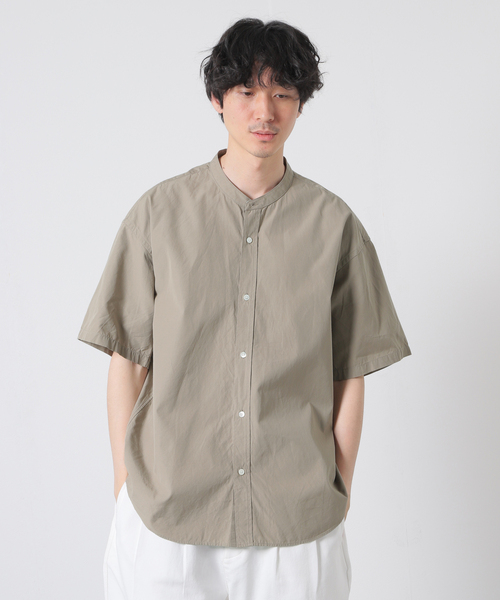 JOURNAL STANDARD(ジャーナルスタンダード)の「パターン バンドカラーシャツ(シャツ/ブラウス・メンズ・ライトグリーン/タン/クリアブルー/コバルトブルー・SMALL/MEDIUM/LARGE)」の2枚目の写真