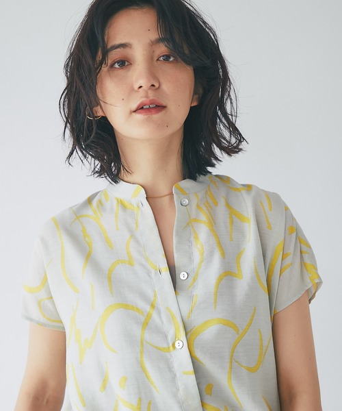 RIVE DROITE（リヴドロワ）の「ドローイングフレンチブラウス（シャツ/ブラウス・レディース・グレー/オフホワイト・FREE）」の20枚目の写真