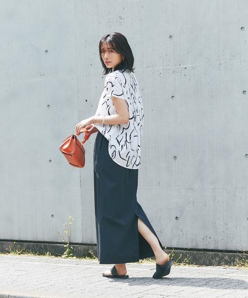 RIVE DROITE（リヴドロワ）の「ドローイングフレンチブラウス（シャツ/ブラウス・レディース・グレー/オフホワイト・FREE）」の10枚目の写真