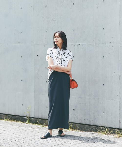 RIVE DROITE（リヴドロワ）の「ドローイングフレンチブラウス（シャツ/ブラウス・レディース・グレー/オフホワイト・FREE）」の9枚目の写真