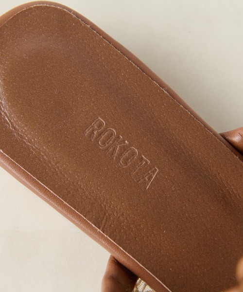 un dix cors(アンディコール)の「ROKOTA(ロコタ) メッシュリボンシューズ(サンダル・レディース・ブラック/ベージュ・23.5cm/24cm)」の15枚目の写真