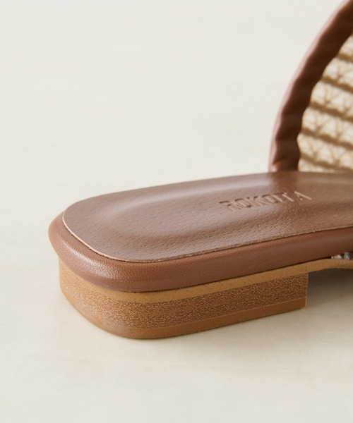 un dix cors(アンディコール)の「ROKOTA(ロコタ) メッシュリボンシューズ(サンダル・レディース・ブラック/ベージュ・23.5cm/24cm)」の18枚目の写真