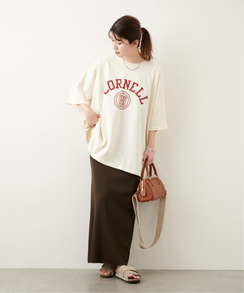 ジャーナルスタンダード　カレッジロゴビッグTシャツ　新品タグ付き カレッジロゴビッグロングTシャツ（Tシャツ/カットソー
