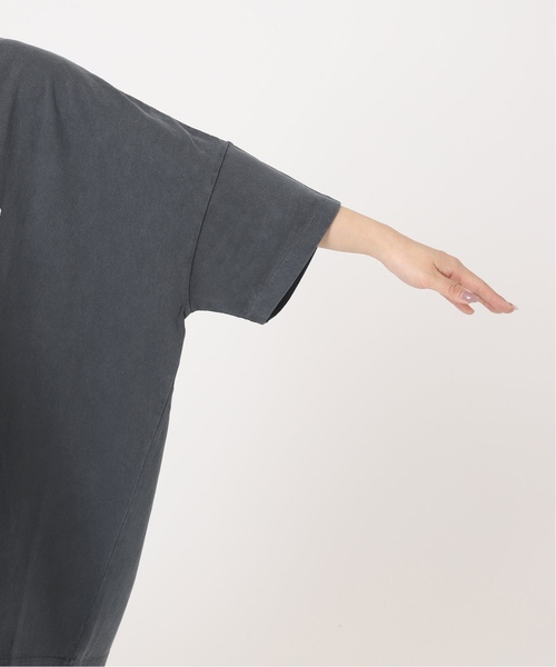 JOURNAL STANDARD(ジャーナルスタンダード)の「《追加2》カレッジロゴビッグTシャツ(Tシャツ/カットソー・レディース・グリーン/ネイビー/ホワイト・FREE)」の4枚目の写真