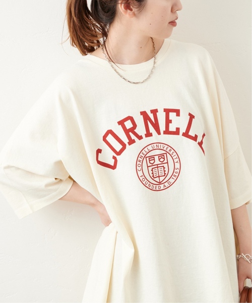 JOURNAL STANDARD(ジャーナルスタンダード)の「《追加2》カレッジロゴビッグTシャツ(Tシャツ/カットソー・レディース・グリーン/ネイビー/ホワイト・FREE)」の17枚目の写真
