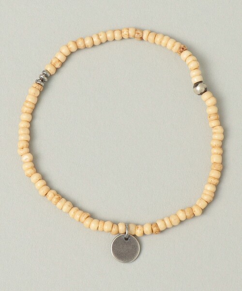 SHIPS（シップス）の「SHIPS: ホーン ビーズ ブレスレット（ブレスレット・メンズ・ブラック/ナチュラル/ブルー・ONE SIZE）」の4枚目の写真