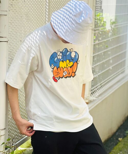 NAVAL(ナバル)の「【 NAVAL × KRAP 】ワンポイント刺繍 バック プリント Tシャツ 【WEB限定】(Tシャツ/カットソー・レディース・ホワイト/グリーン/その他1/その他2/その他3/その他4・MEDIUM/LARGE)」の4枚目の写真