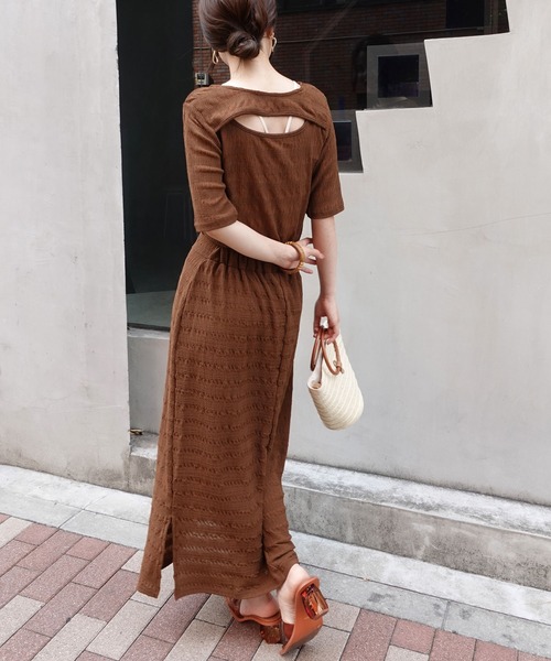 CORNERS（コーナーズ）の「シアーシャーリングスリットスカート（スカート・レディース・ブラック/ブラウン/ベージュ系その他/ライム・M）」の6枚目の写真