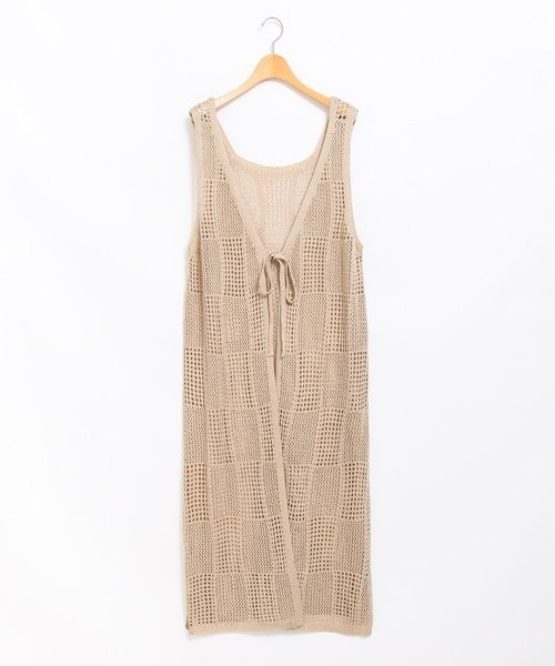 AS KNOW AS PINKY（アズノゥアズピンキー）の「ナチュラルムードなロングジレ（ベスト・レディース・ブラック/ベージュ/オフホワイト・FREE）」の15枚目の写真