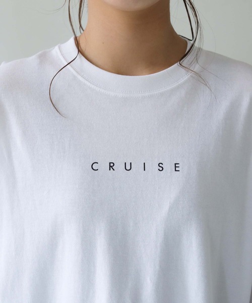HER CLOSET（ハークローゼット）の「【shemoshelly】WEB限定 cruise長袖ロゴロンT（Tシャツ/カットソー・レディース・ホワイト/ブラック・S/M/L）」の10枚目の写真