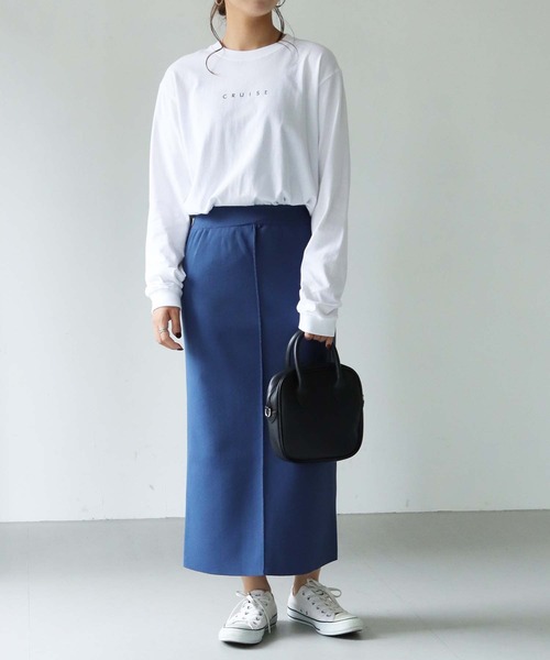 HER CLOSET（ハークローゼット）の「【shemoshelly】WEB限定 cruise長袖ロゴロンT（Tシャツ/カットソー・レディース・ホワイト/ブラック・S/M/L）」の3枚目の写真