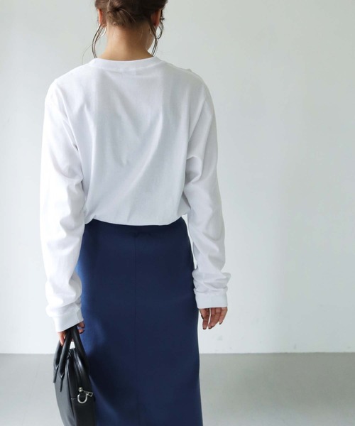 HER CLOSET（ハークローゼット）の「【shemoshelly】WEB限定 cruise長袖ロゴロンT（Tシャツ/カットソー・レディース・ホワイト/ブラック・S/M/L）」の11枚目の写真