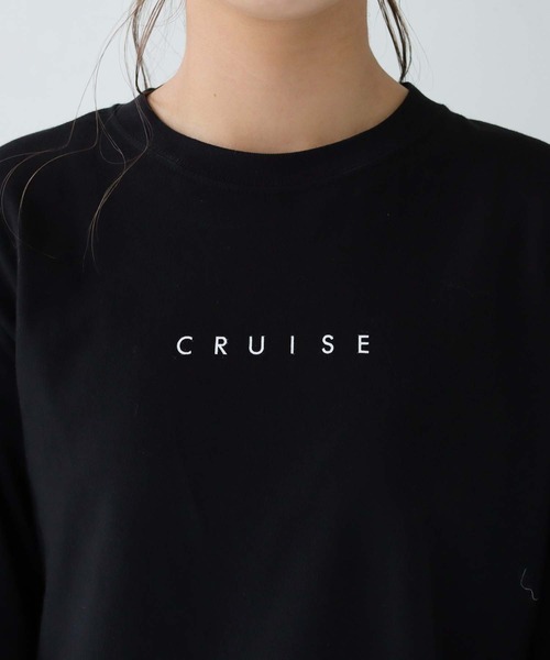 HER CLOSET（ハークローゼット）の「【shemoshelly】WEB限定 cruise長袖ロゴロンT（Tシャツ/カットソー・レディース・ホワイト/ブラック・S/M/L）」の8枚目の写真