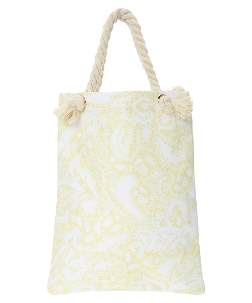 AMERICAN HOLIC（アメリカンホリック）の「ペイズリー柄ロープバッグ（ハンドバッグ・レディース・ブルー/イエロー・FREE）」の9枚目の写真