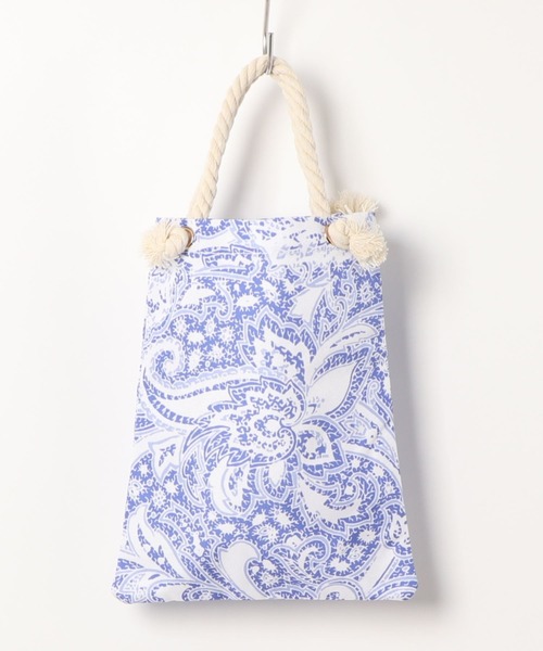 AMERICAN HOLIC（アメリカンホリック）の「ペイズリー柄ロープバッグ（ハンドバッグ・レディース・ブルー/イエロー・FREE）」の8枚目の写真