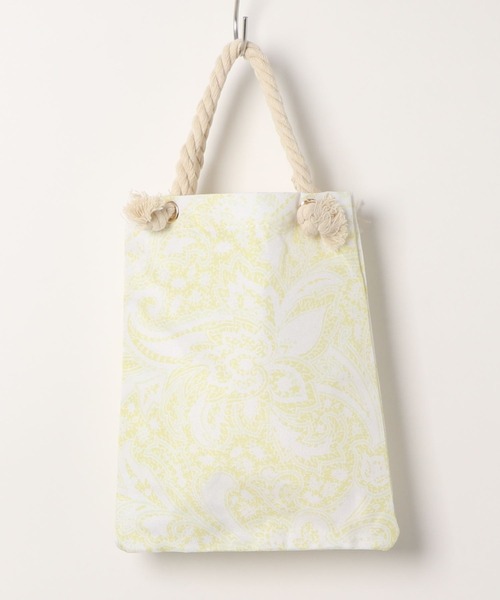 AMERICAN HOLIC（アメリカンホリック）の「ペイズリー柄ロープバッグ（ハンドバッグ・レディース・ブルー/イエロー・FREE）」の3枚目の写真