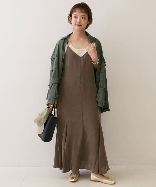 SLOBE IENA（スローブイエナ）の「フィブリルキャミワンピース