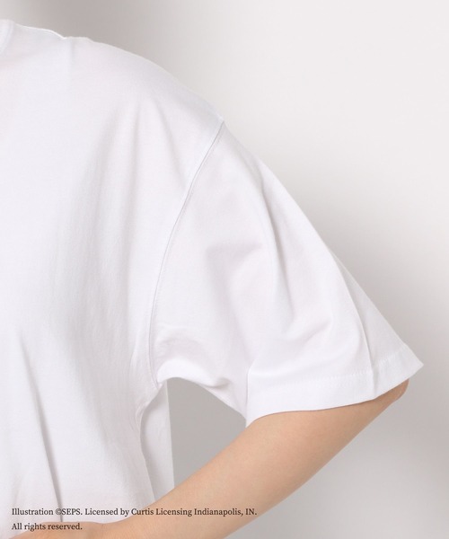 PAGEBOY(ページボーイ)の「The Saturday Evening Post アメリカンTシャツ(Tシャツ/カットソー・レディース・オフホワイト/モーブ系・FREE)」の15枚目の写真