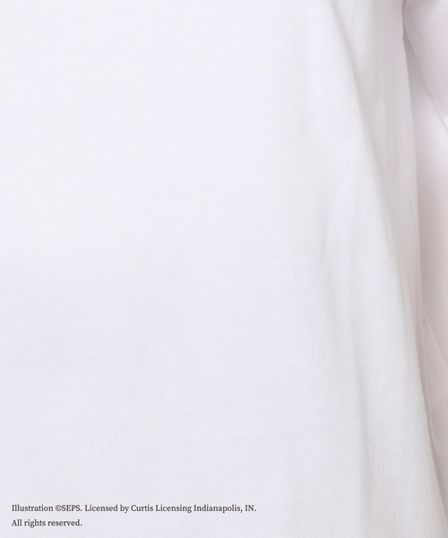 PAGEBOY(ページボーイ)の「The Saturday Evening Post アメリカンTシャツ(Tシャツ/カットソー・レディース・オフホワイト/モーブ系・FREE)」の17枚目の写真